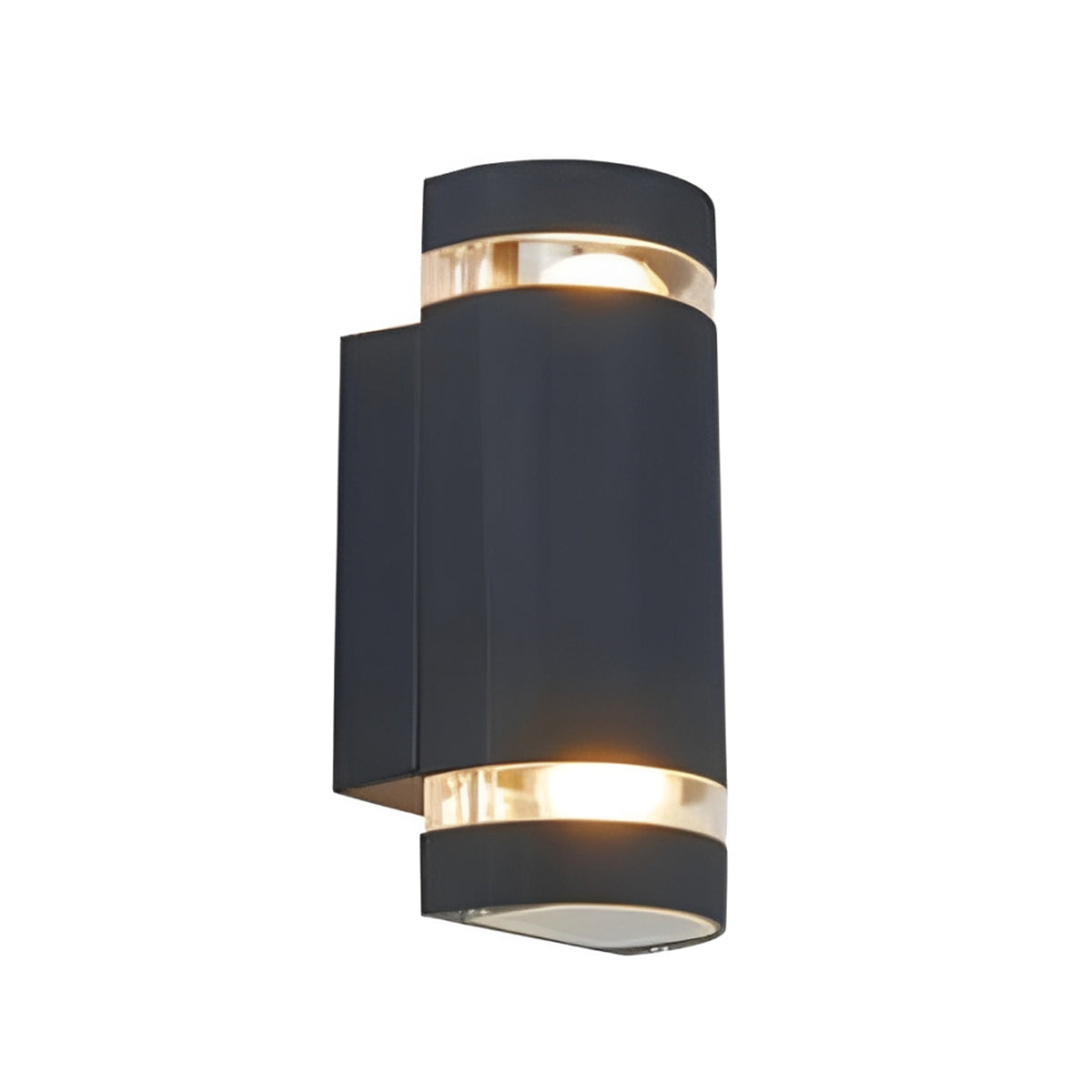 Aplique Exterior Cilíndrico Negro - 00485W-BK