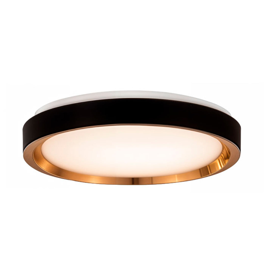 Plafón Negro y Dorado 28 W