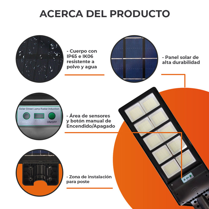 Lampara Solar 100W Tecnolite