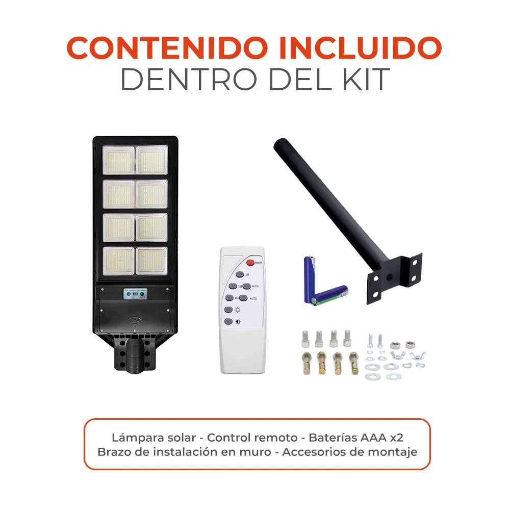 Lámpara Solar LED 80 W, Luz De Día