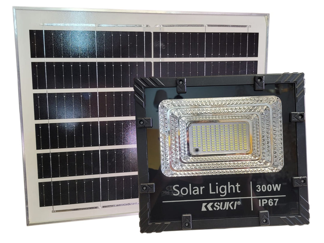 Reflector De 300W Con Panel Solar Suki