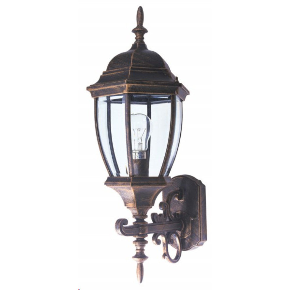 Lamp.pared Exterior 1XE27-100W No Incluido Acabado Dorado Oscuro
