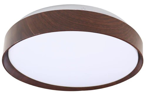 Lampara De Techo LED 18W Madera Oscura VOLT:240V/50-60HZ Cct: 3000K-4000K-6000K