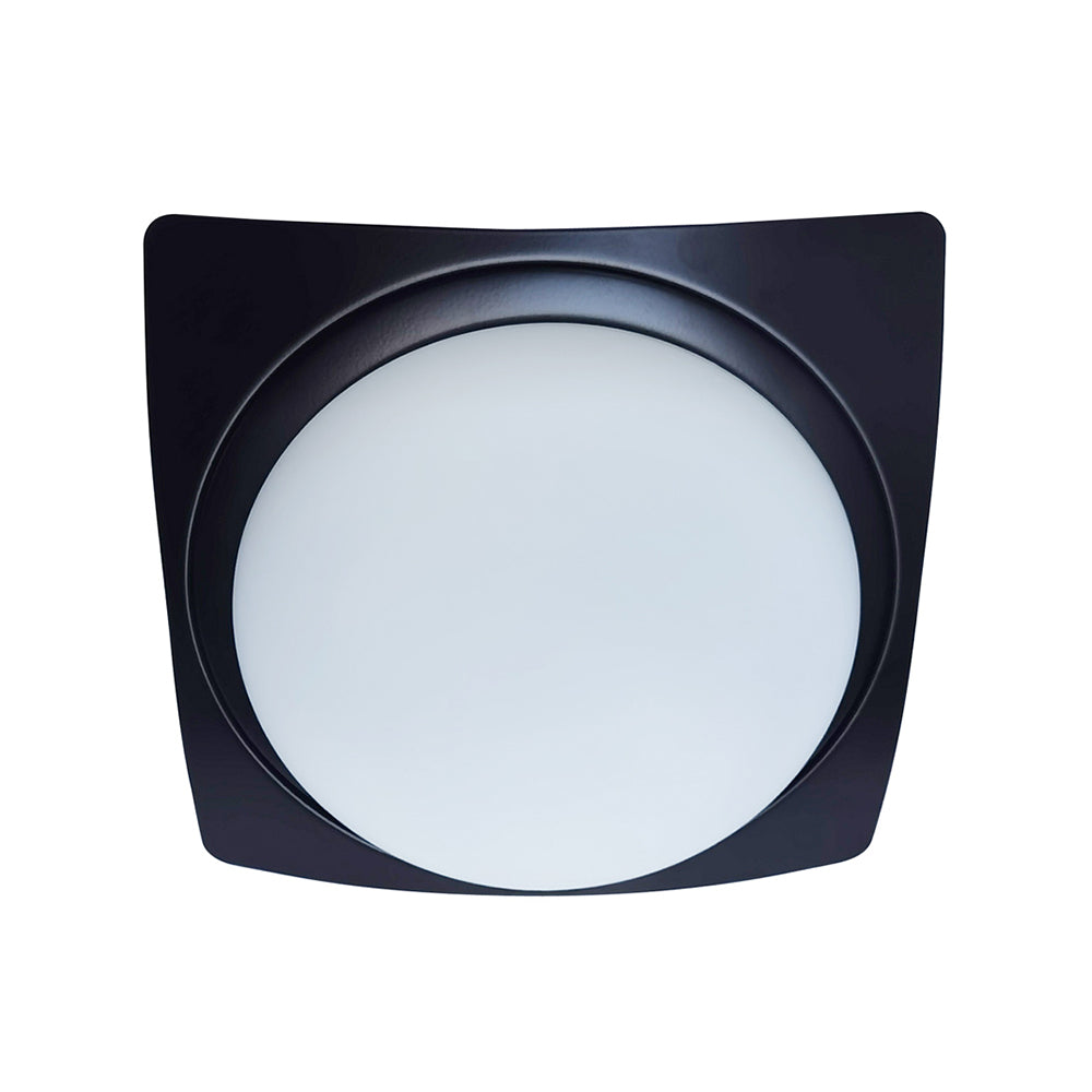 Plafón Cuadrado Negro 9" - 4726-BK