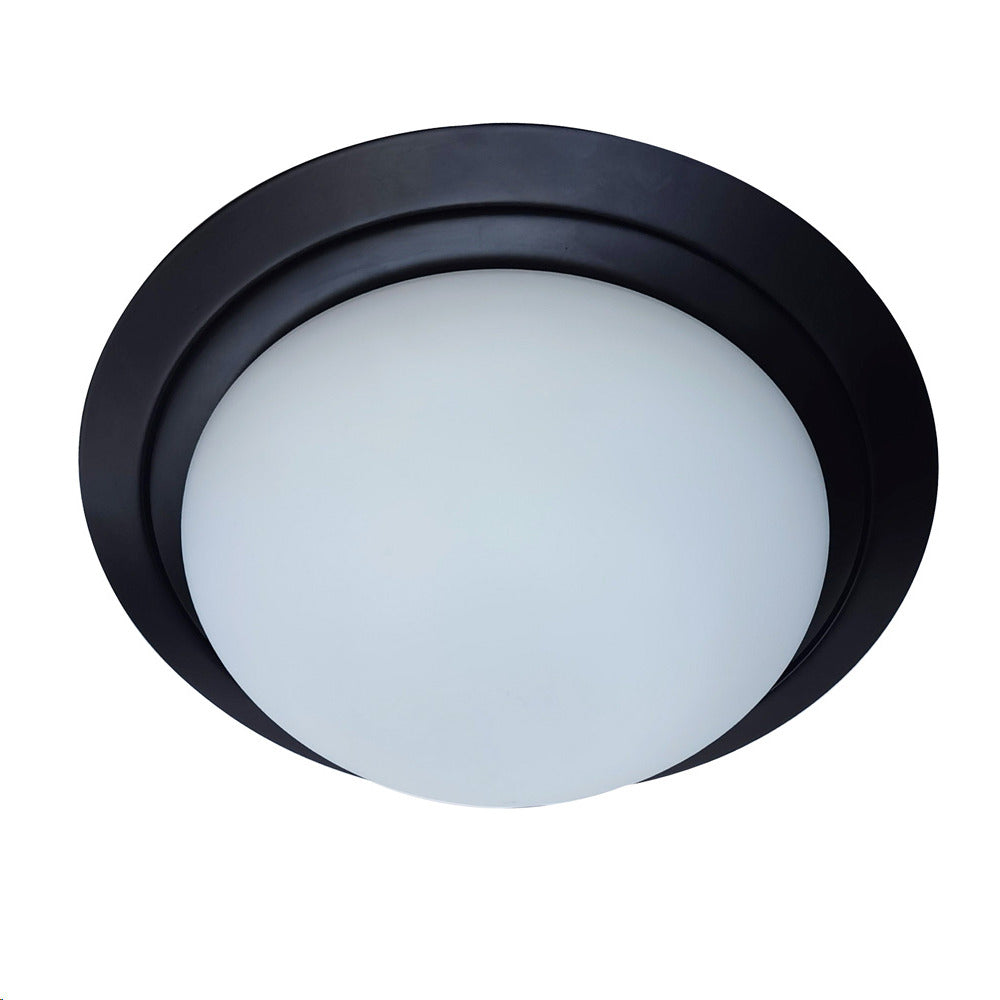 Lamp.techo Plafon 2XE27-40W No Incluido 110-130V/50-60HZ Vidrio Blanco Esmerilado