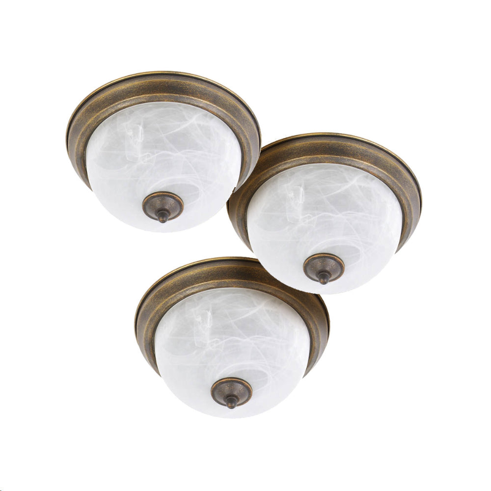 Lamp.techo Plafon Tripack 2XE27-40W No Incluido 110-240V/50-60HZ