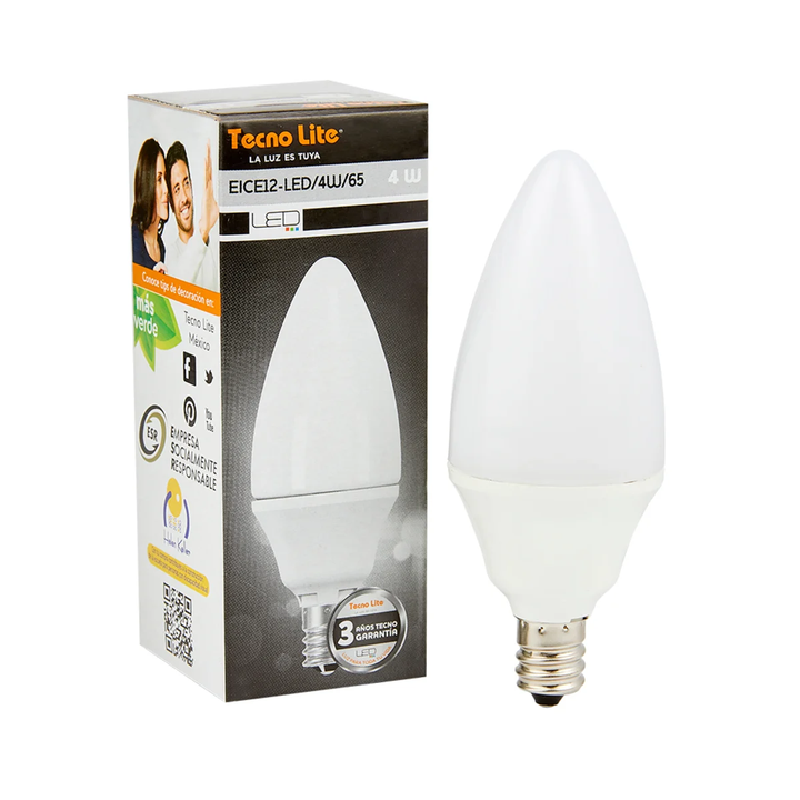 Foco Vela EICE12-LED/4W/65 Tecnolite