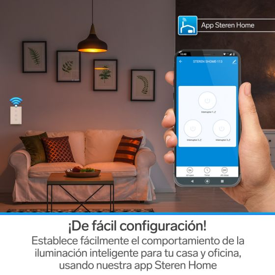 Apagador WI-FI Touch Triple Steren