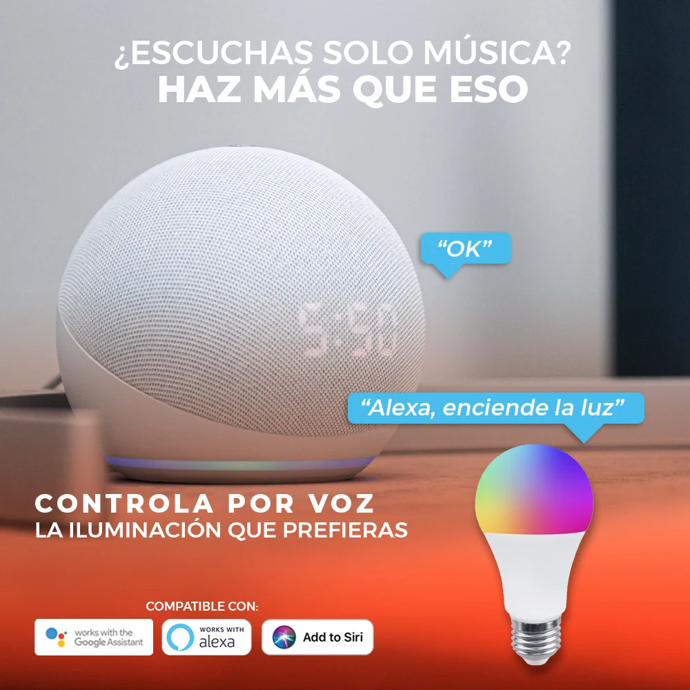 Paquete De 3 Focos LED Inteligentes Tecnolite