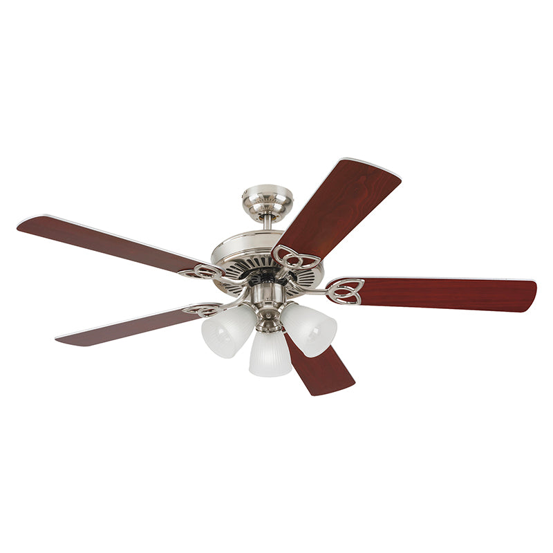 Ventilador 3 Copas Vintage Nickel Westinghouse