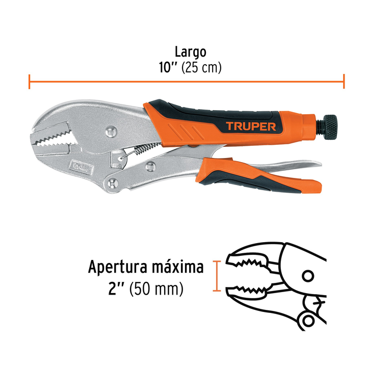 Pinza Presion Recta 10 Truper