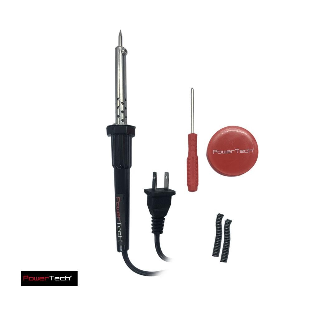 Cautin Tipo Lapiz De 60W C/ Accesorios Power Tech