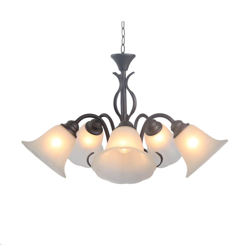 Lamp.techo Colgante 5XE27-60W No Incluido 110-240V 50-60HZ Acabado Metal+vidri Marble
