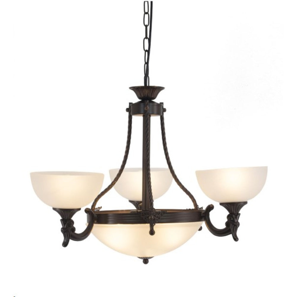 Lamp.techo Colgante 6XE27-60W(UL Approval) No Incluido 110-240V 50-60HZ Vidrio Frosted