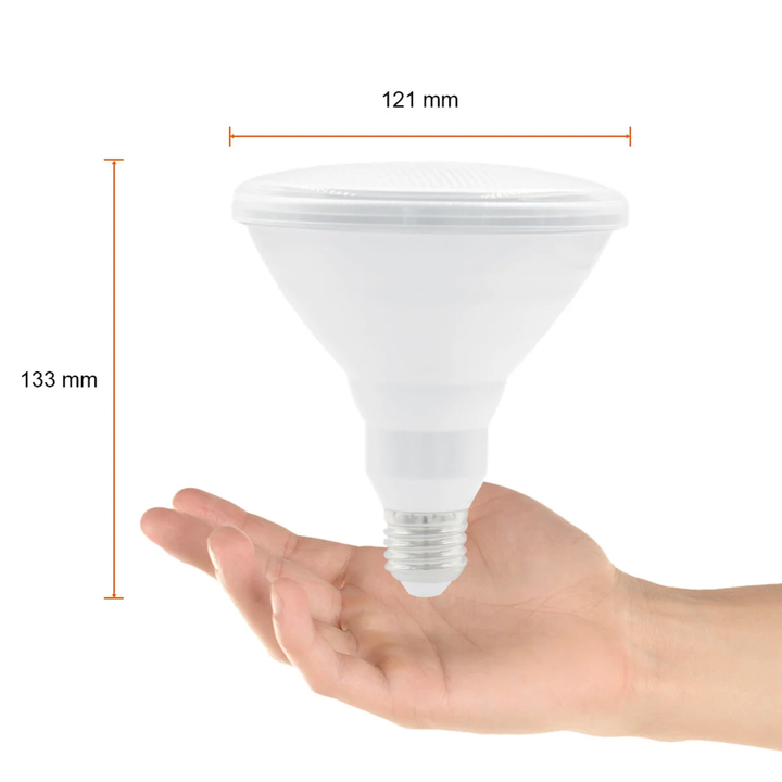 Foco PAR38 LED 18 W, Luz De Día, Base E27, IP65, No Atenuable