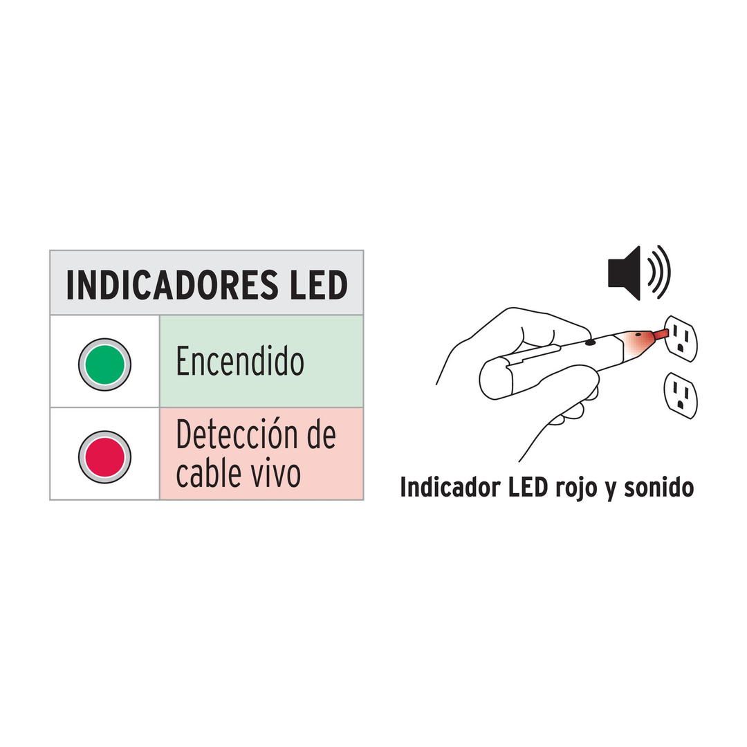 Probador De Voltaje Sin Contacto Tipo Pluma Truper