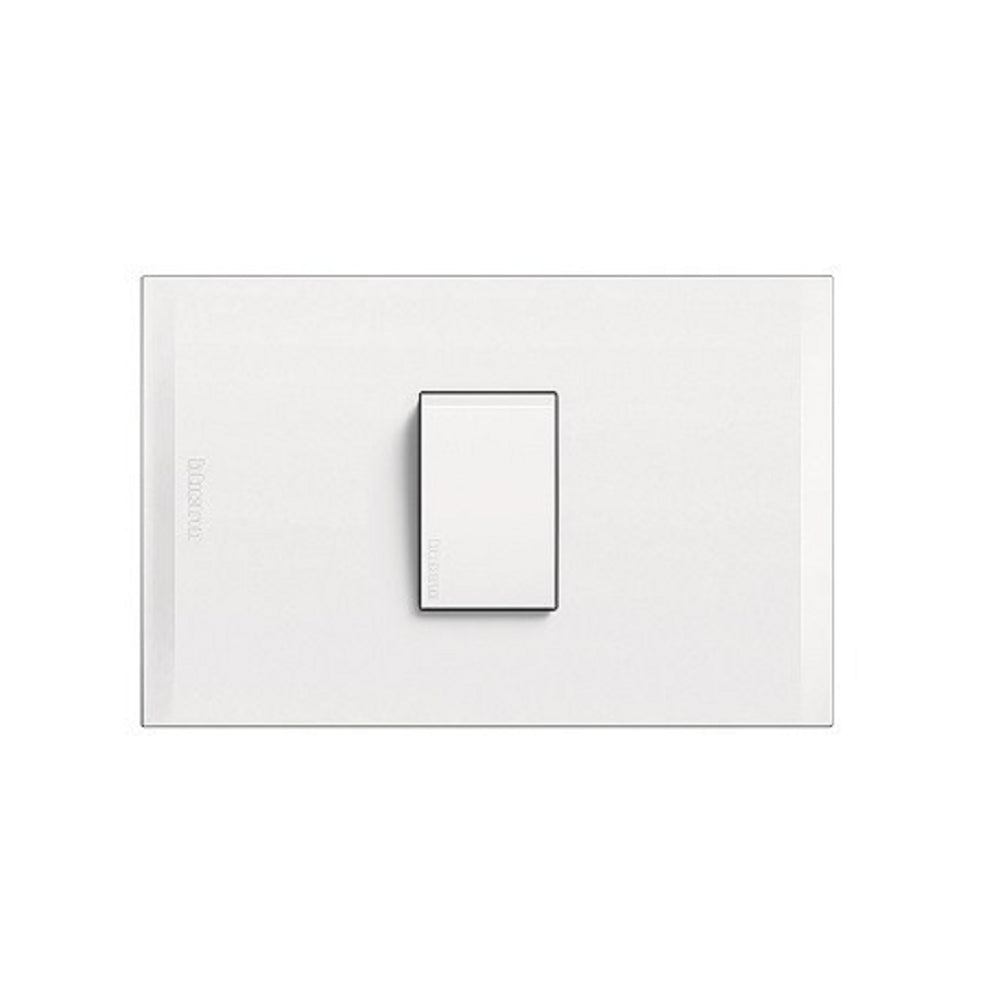 Placa Switch Sencillo 3 Vias 15A Nobile Blanco Bticino