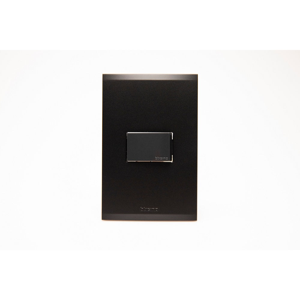 Placa Pulsador De Timbre Nobile Negro 10 Amp Bticino