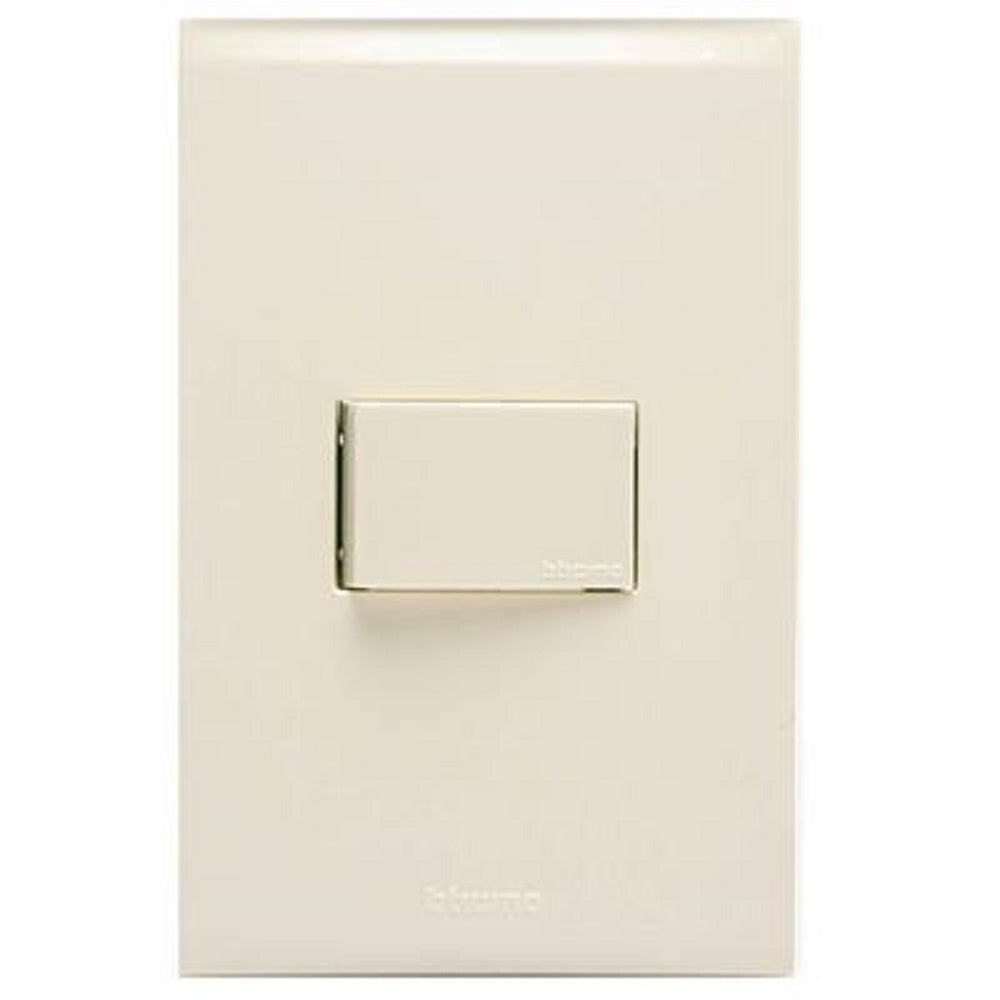 Placa Pulsador De Timbre Nobile Marfil 10 Amp Bticino
