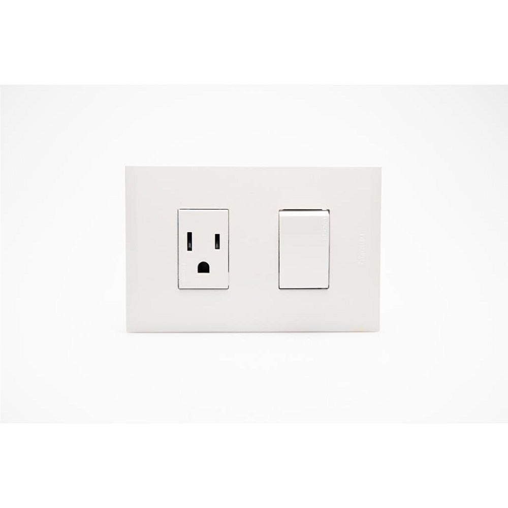 Placa Combinada Toma+switch 15A Nobile Blanco Bticino