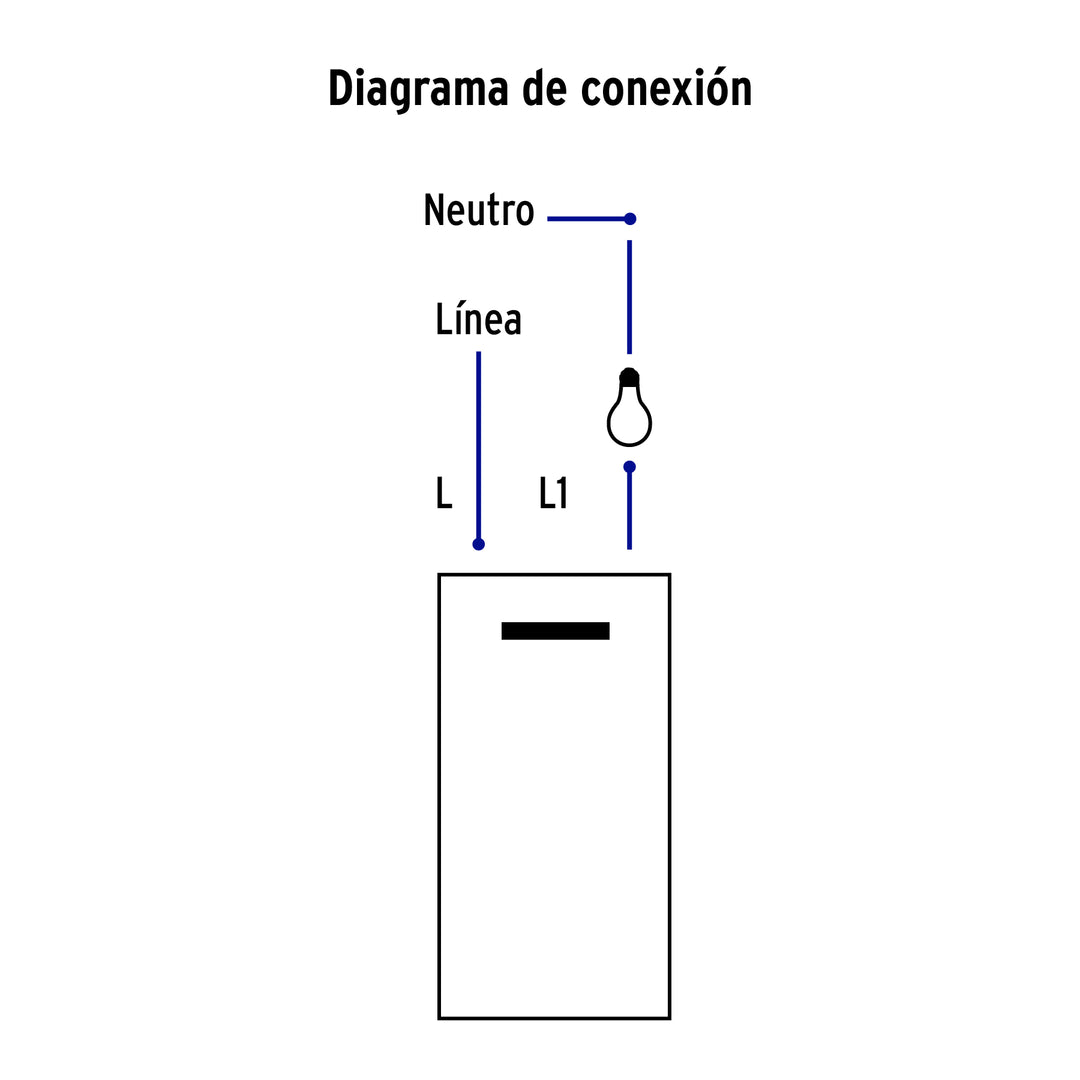 Interruptor Sencillo 1.5 Módulos, Línea Española,color Negro
