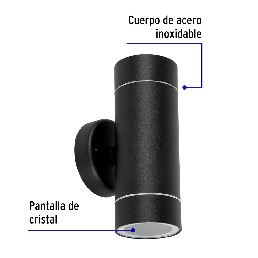 Arbotante Exterior, 2XMR16GU10, Negro