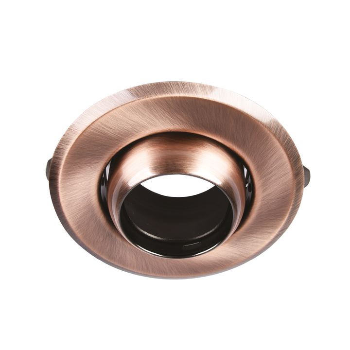 Base Para Ojo De Buey MR16 Dirigible P/ Caja Octagonal Bronce