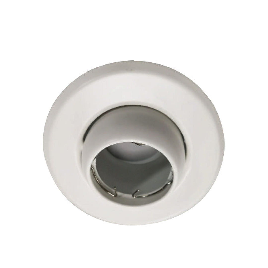 Base Para Ojo De Buey MR16 Dirigible P/ Caja Octagonal Blanca