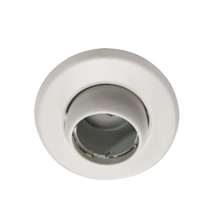 Base Para Ojo De Buey MR16 Dirigible P/ Caja Octagonal Blanca