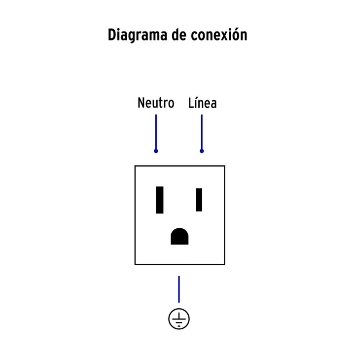 Dado Tomacorriente Polarizado 1.5 Módulos, Línea Española, Negro