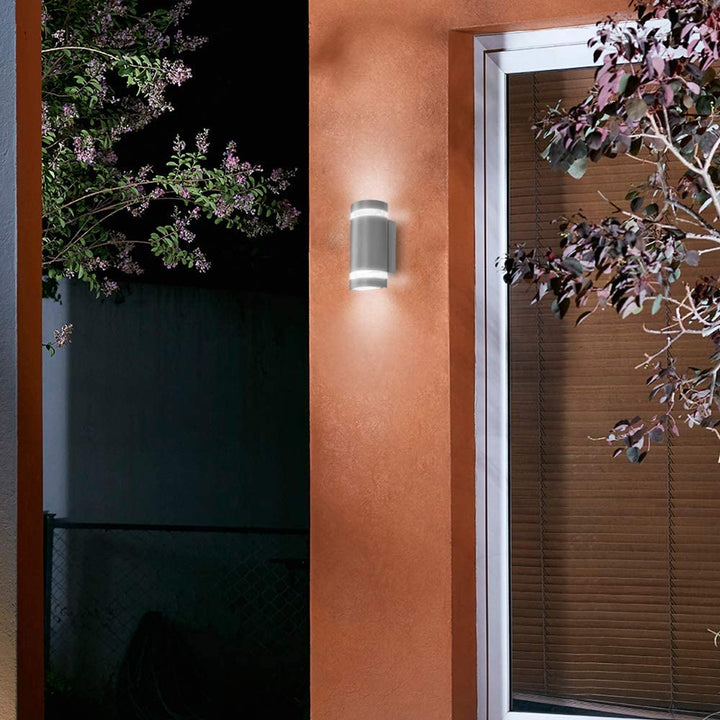 Lampara De Pared Arbotante Max 120W 127V 2XE26 Satin/gris Tecnolite
