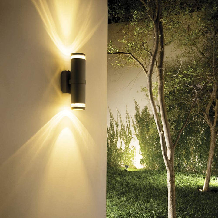 Lampara De Pared Arbotante Max 120W 127V 2XE26 Antracita H-107 Negra Tecnolite