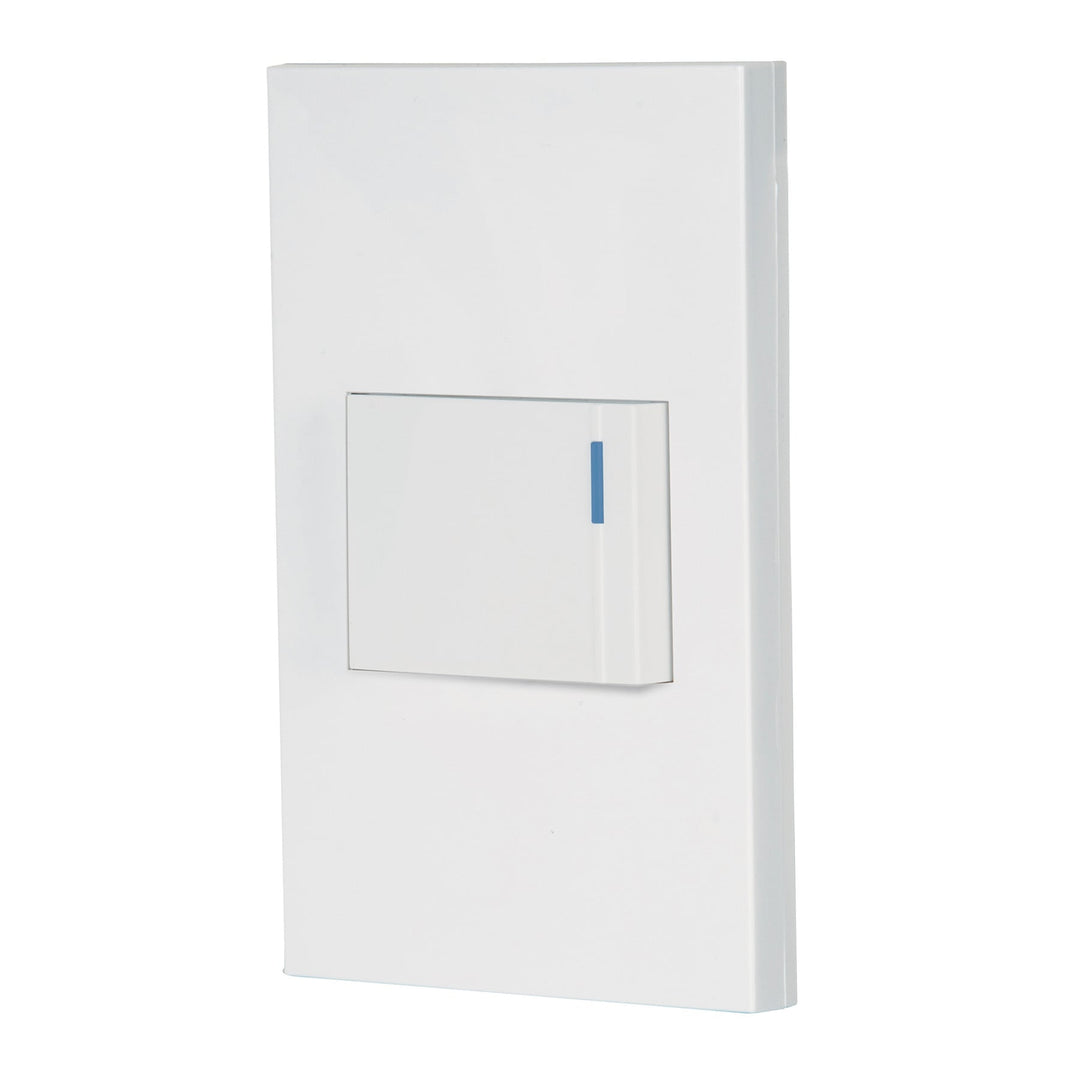 Placa Armada Con Interruptor, 1.5 Módulos, Española, Blanco