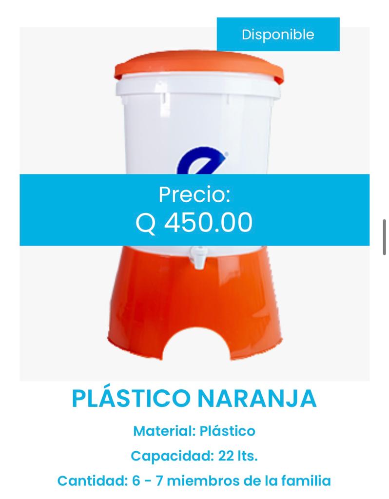 Ecofiltro Plastico Naranja