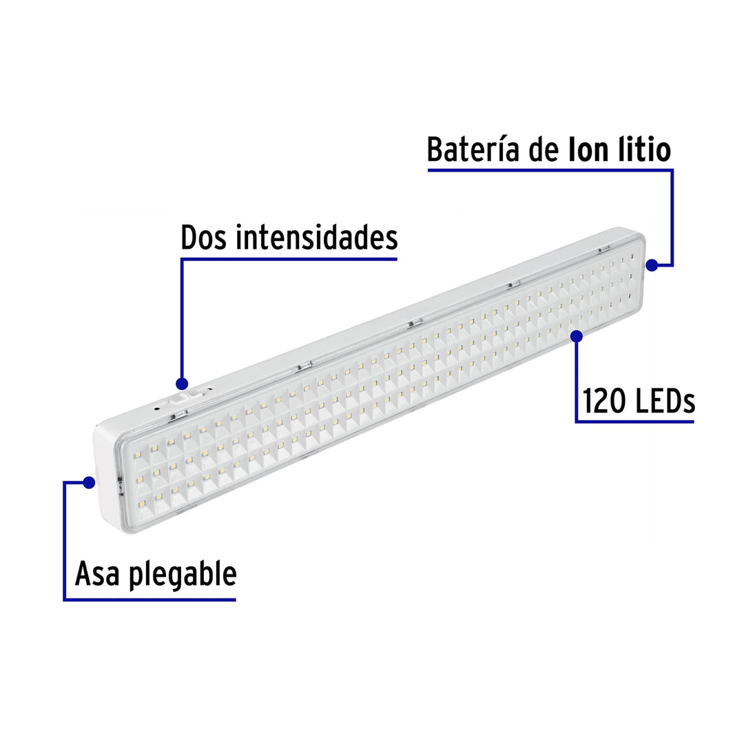 Lampara De Emergencia De 1000LM Recargable VOLTECK