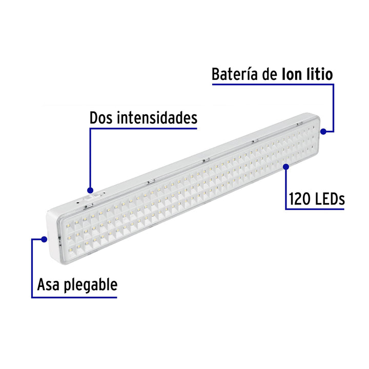 Lampara De Emergencia De 1000LM Recargable VOLTECK