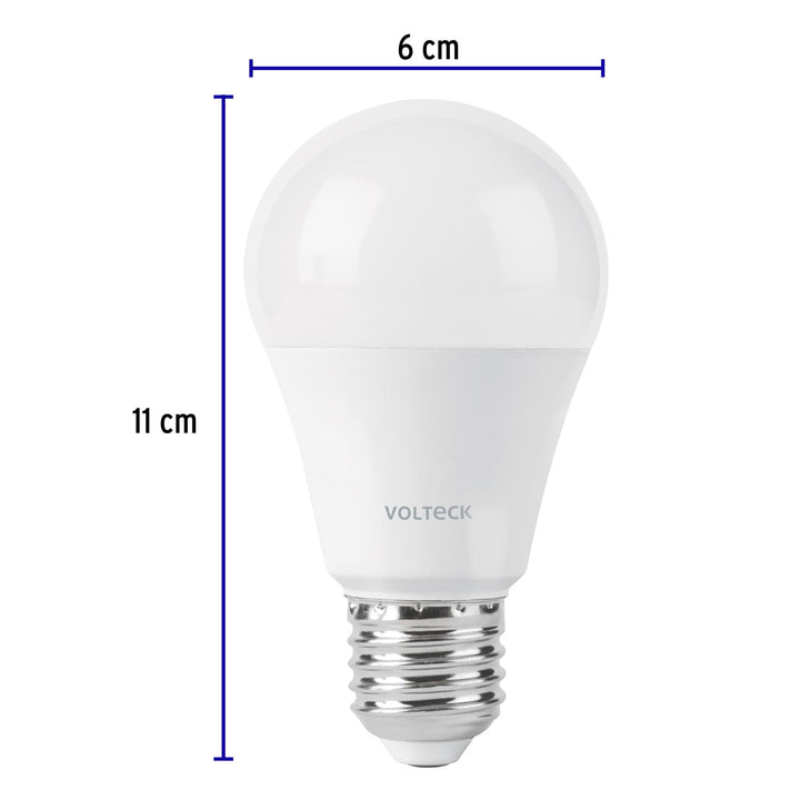 Bombilla LED Tipo Bulbo A19 9 W Con Sensor De Movimiento