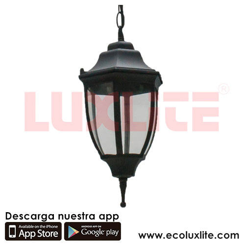 Farol Colgante 1X75 Negro Luxlite