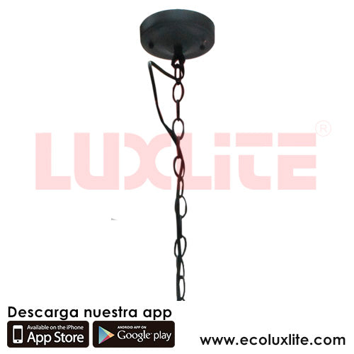 Farol Colgante 1X75 Negro Luxlite