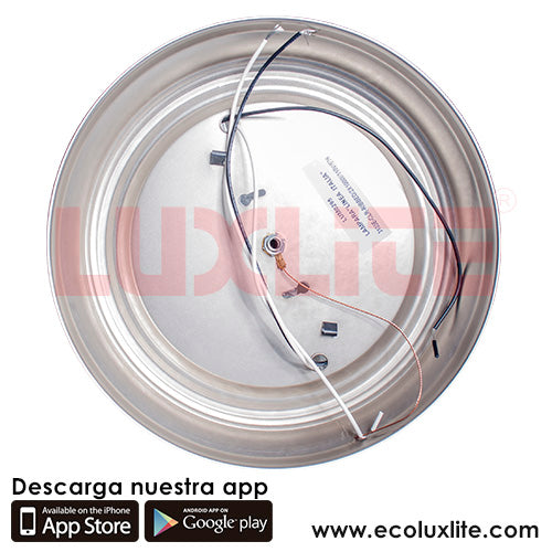 Lampara Para Techo 2X60W Plata