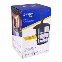 Farol Colgante Moderno Negro VOLTECK