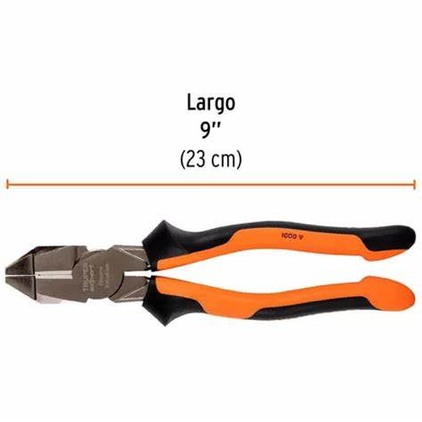 Pinza De Electricista Mango Bicolor De 9 P. Truper 12351