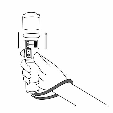 Linterna De Aluminio 1 LED 420LM Recargable, Truper
