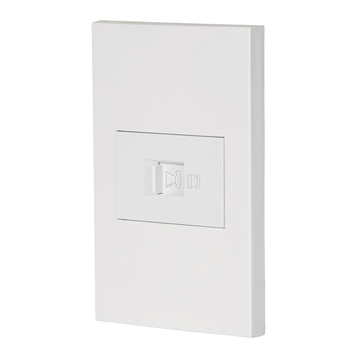 Placa Armada 1 Toma Para Teléfono, 1.5 Mod, Española, Blanco