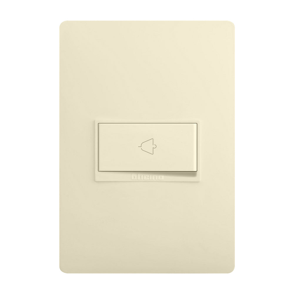 Placa Pulsador De Timbre Marfil 10 Amp Luzica Bticino