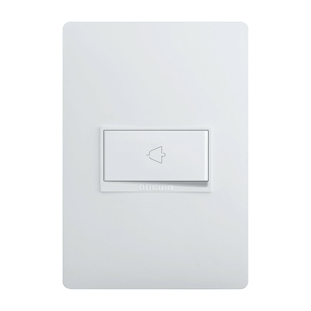 Placa Pulsador De Timbre Blanco 10 Amp Luzica Bticino
