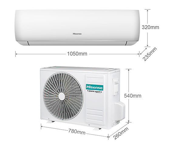 Sistema Aire Acondicionado 12KBTU 230/1 R410 Seer 17 Hisense