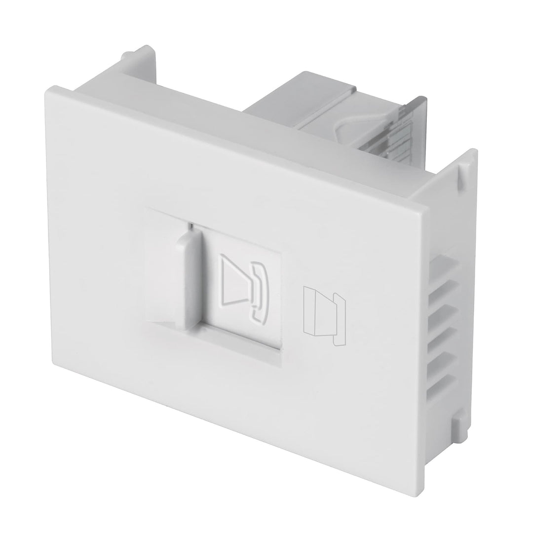 Dado Telefónico 1.5 Módulos, Línea Española, Color Blanco