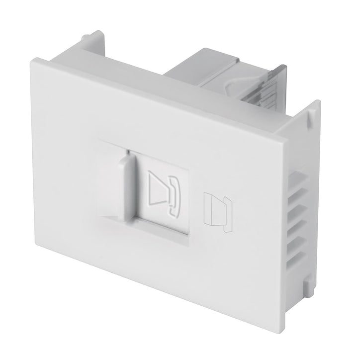 Dado Telefónico 1.5 Módulos, Línea Española, Color Blanco