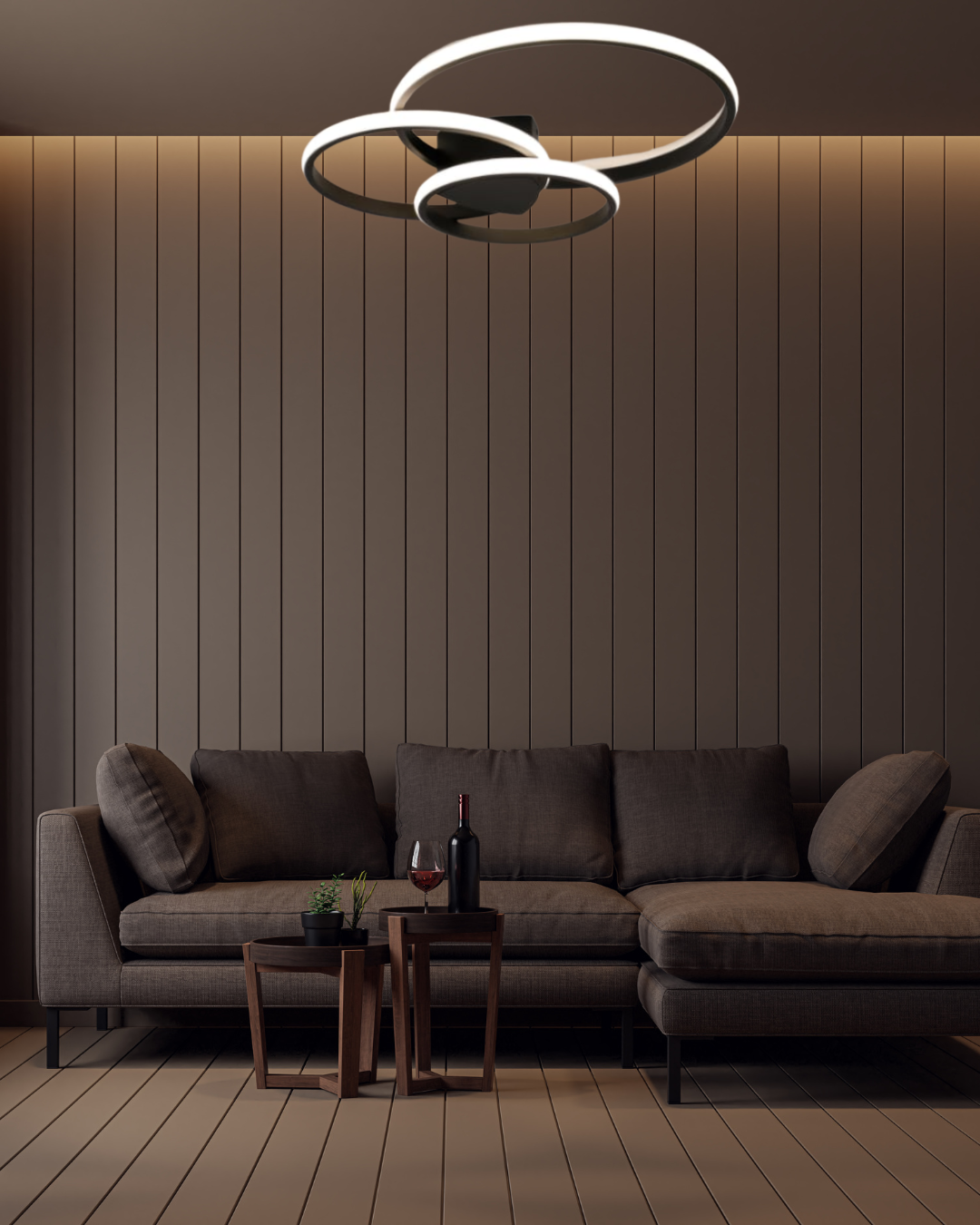 Lampara Tres Aros Chiyoda